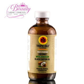 Tropic Isle Living Jamaican Black Castor Oil Coconut 4oz | Hair & Skin Oil