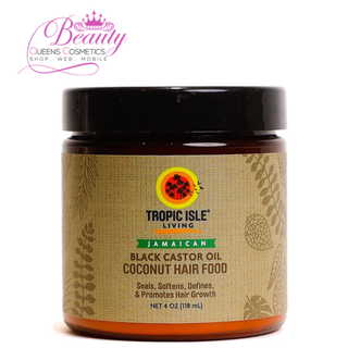 Tropic Isle Living Jamaican Black Castor Oil Coconut Hair Food 4oz