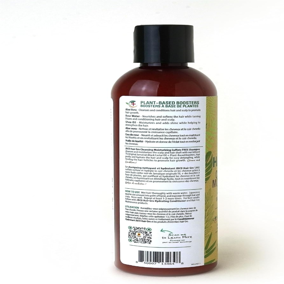 tropic isle hair gro cleansing moisturizing shampoo 8oz for gentle scalp cleansing hydration and hair strengthening care treatment
