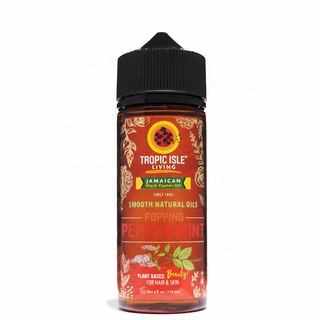 tropic isle popping peppermint natural oil for scalp refresh hair strengthening hydration and cooling treatment
