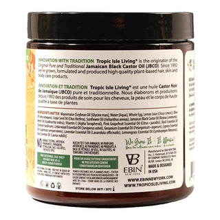 tropic isle hair gro protein conditioner 8oz for hair strengthening repair moisture balance and damage restoration care treatment