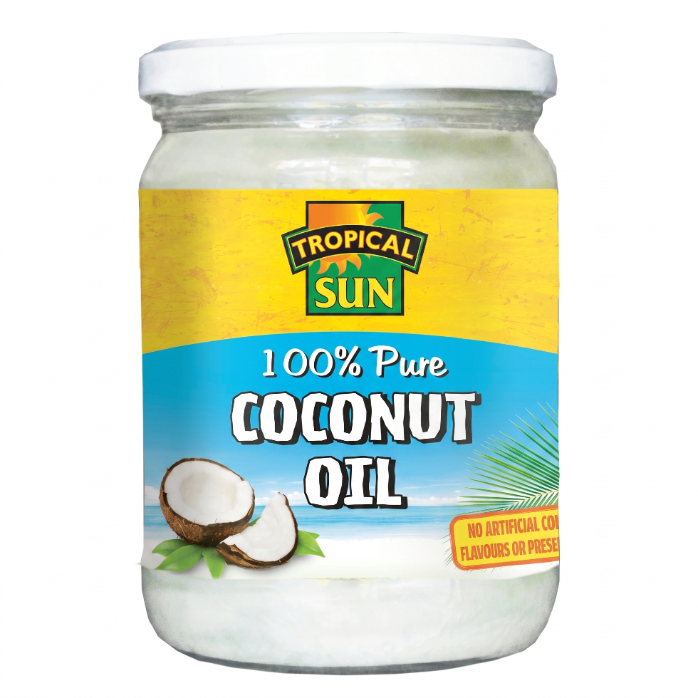 tropical coconut oil 100 percent pure 480ml natural hair and skin nourishing oil