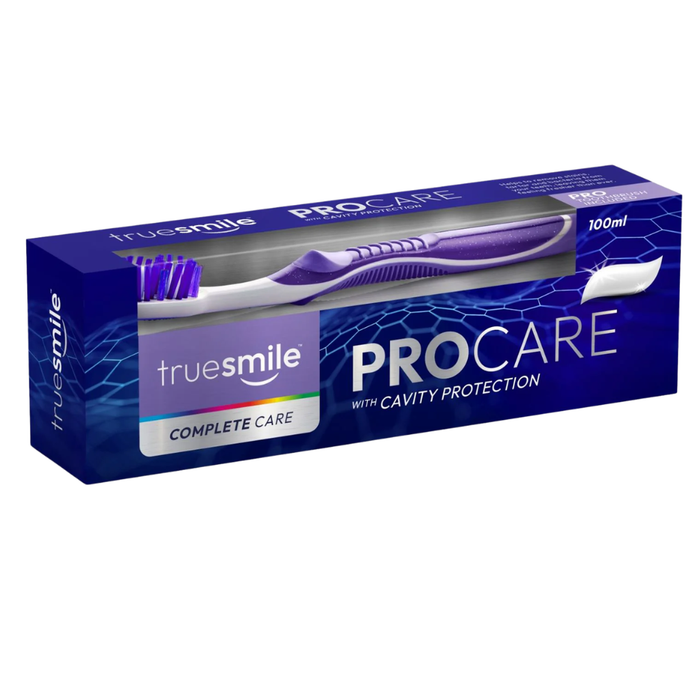 True Smile Procare toothpaste 100ml cavity protection toothpaste with pro toothbrush fluoride enamel strengthening mint fresh breath oral care kit for daily dental hygiene