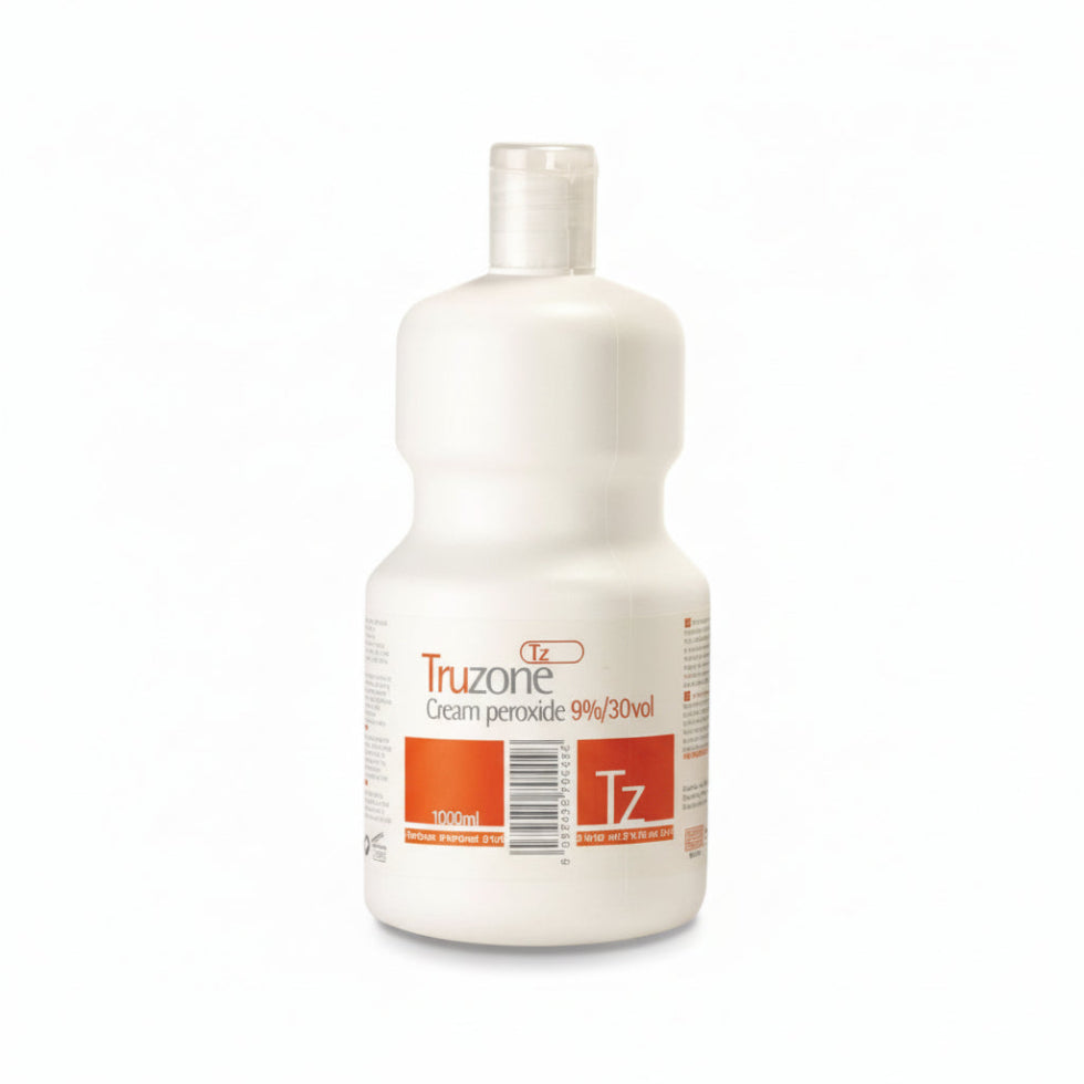 Truzone cream peroxide 3 percent 10 volume 1000ml gentle hair developer for toning and coloring