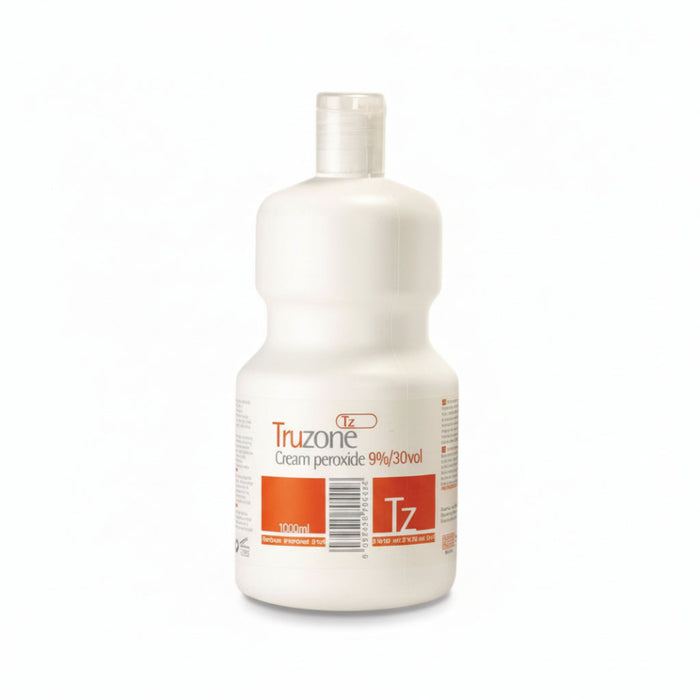 Truzone cream peroxide 3 percent 10 volume 1000ml gentle hair developer for toning and coloring