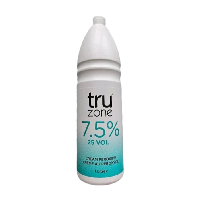 Truzone cream peroxide 7.5 percent 25 volume 1000ml hair developer for coloring and lightening