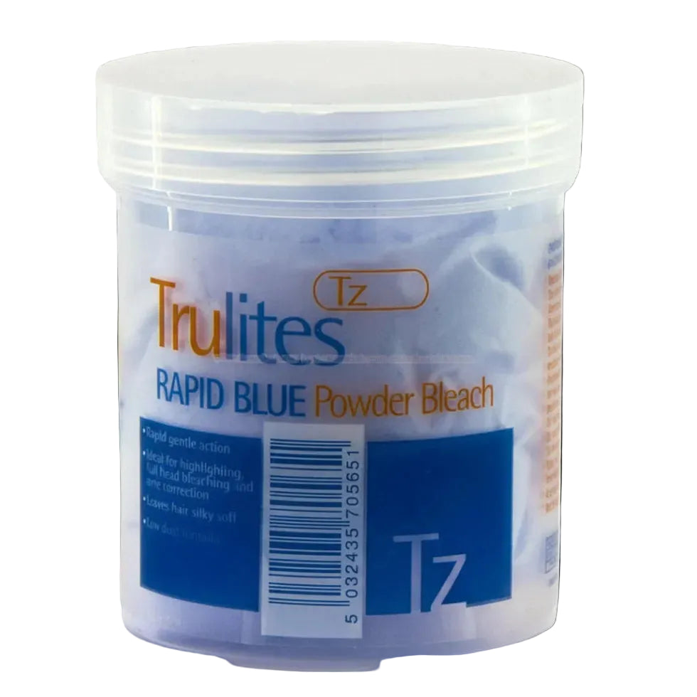 truzone trulites rapid blue powder bleach 80g professional hair lightener anti brass blonde results