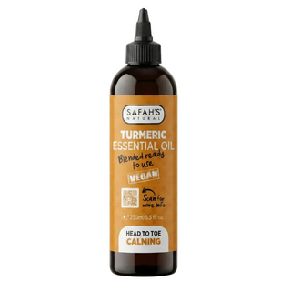 Turmeric Essential Oil 250ml supports glowing skin, reduces stress, and promotes wellness with antioxidant-rich natural aromatherapy care.