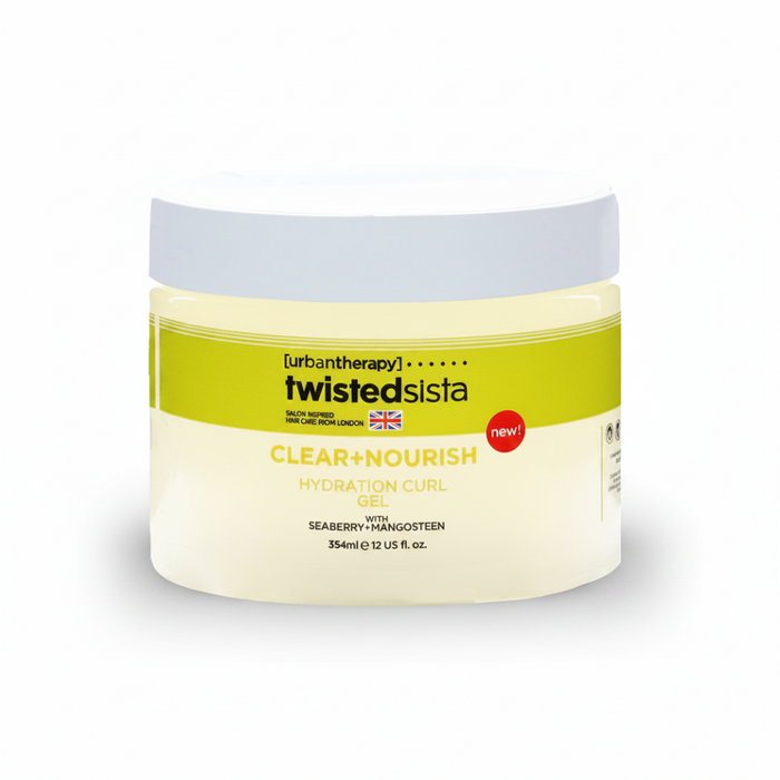 twisted sista clear nourish curl gel define hydrate curls frizz control soft shiny natural hair styling
