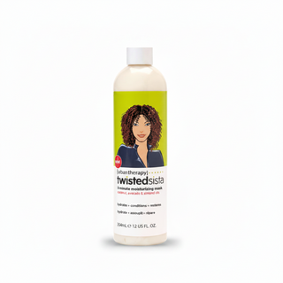twisted sista 3 minute moisturizing mask deep hydration hair treatment repair soft smooth frizz control curls