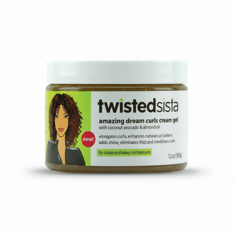 twisted sista amazing dream curl gel define hydrate enhance natural curls frizz control soft shiny hair