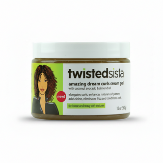 twisted sista amazing dream curl gel define hydrate enhance natural curls frizz control soft shiny hair