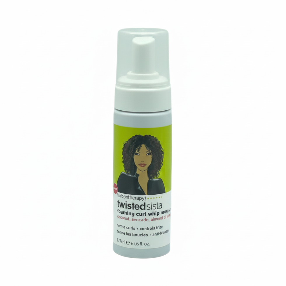 twisted sista foaming curl mousse define nourish frizz control soft bouncy natural curly hair styling foam