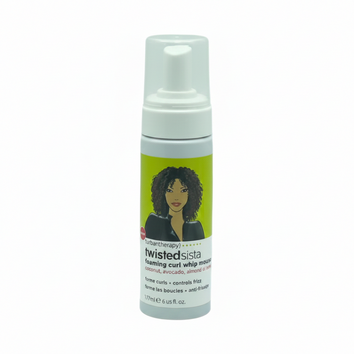 twisted sista foaming curl mousse define nourish frizz control soft bouncy natural curly hair styling foam