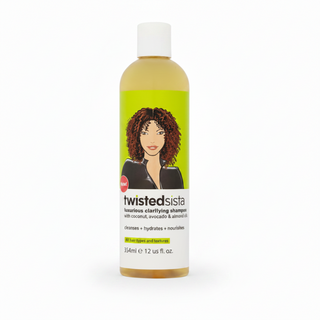 twisted sista luxurious clarifying shampoo deep cleanse shine remove buildup scalp refresh healthy hair care