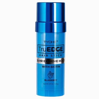 Tyche truedge hair stick blueberry 60g 24hr extreme hold biotin edge control stick for smoothing flyaways sleek hair styling