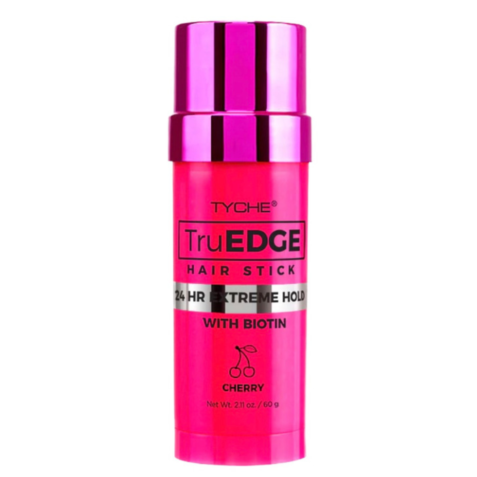 Tyche truedge hair stick cherry 60g 24hr extreme hold biotin edge control stick for smoothing flyaways sleek hair styling