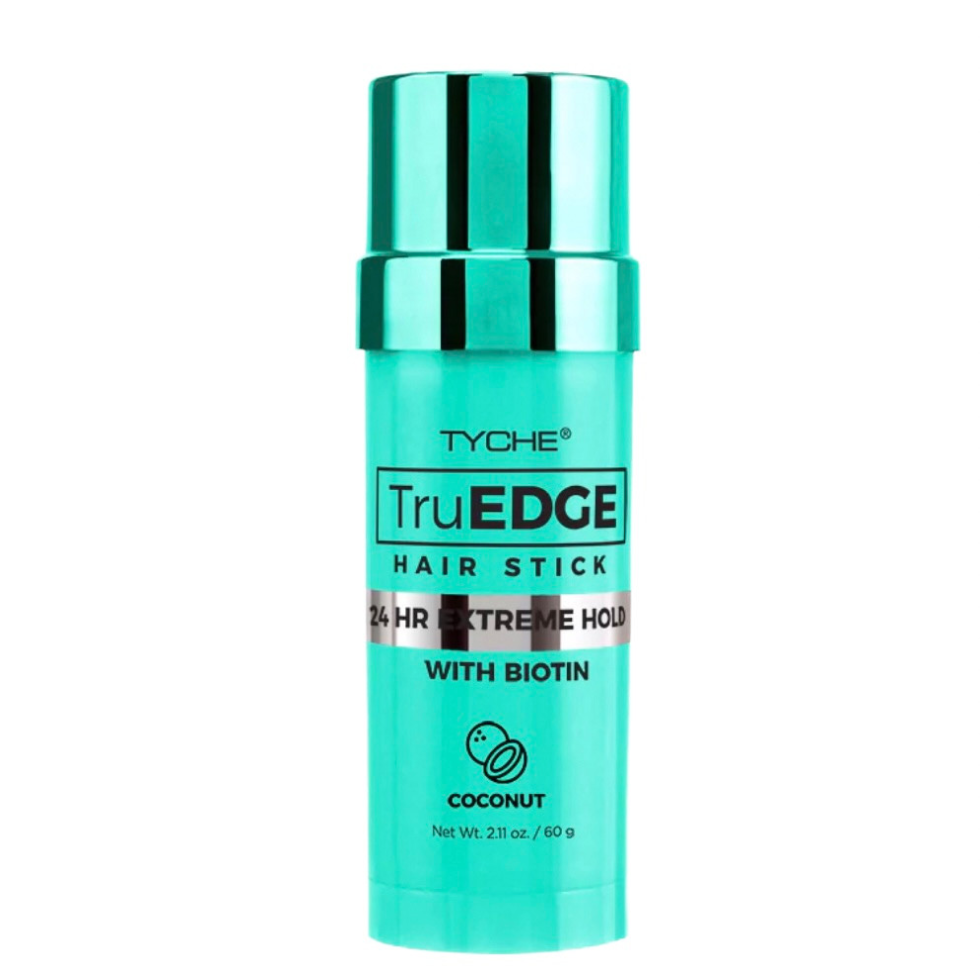 Tyche truedge hair stick coconut 60g 24hr extreme hold biotin edge control stick for smoothing flyaways sleek hair styling