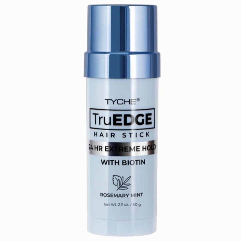 Tyche truedge hair stick rosemary mint 60g 24hr extreme hold biotin edge control stick for smoothing flyaways sleek hair styling