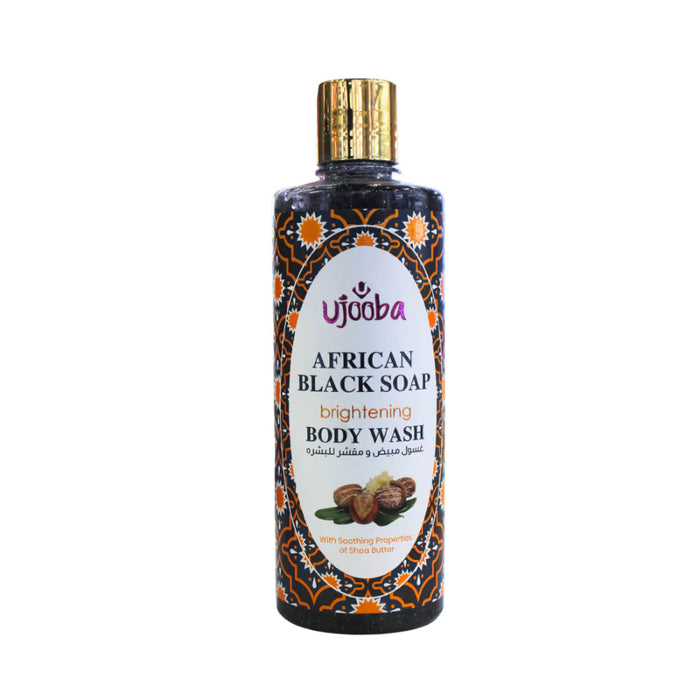 Ujooba African Black Soap Body Wash 1000ml | Brightening Glow Skin Cleanser