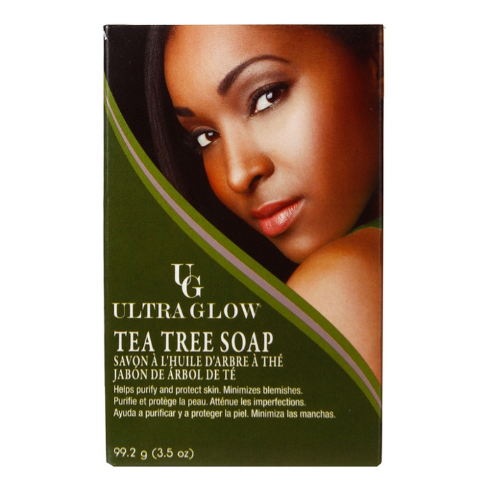 ultra glow tea tree soap antibacterial acne control cleansing bar 99.2g