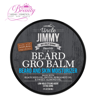 Uncle Jimmy Beard Gro Balm Beard & Skin Moisturizing 2oz | Conditioner & Growth Balm