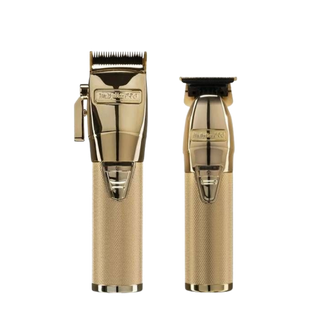 BaByliss Pro Gold Super Motor Clipper and Gold Super Motor Skeleton Trimmer