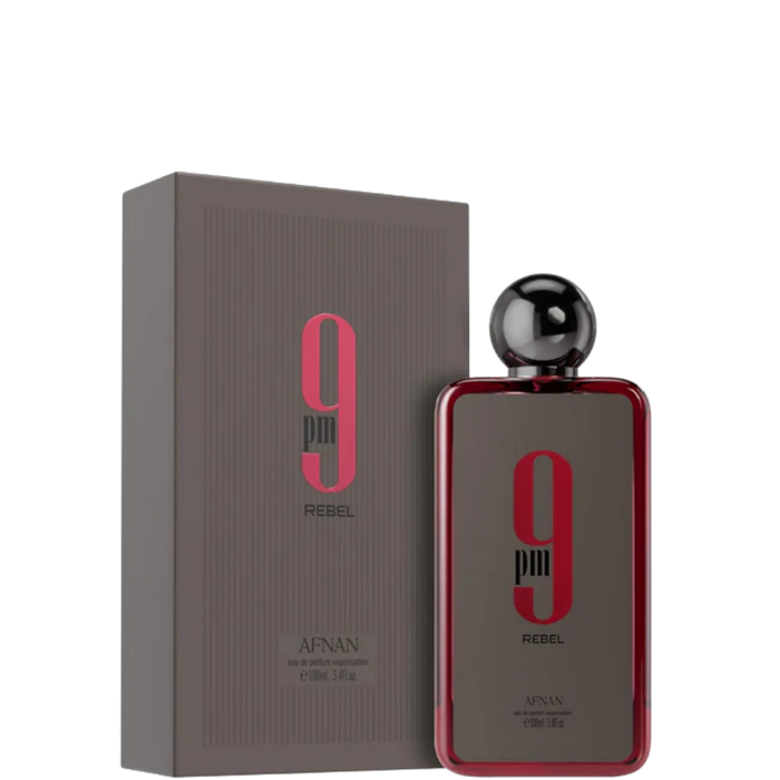 9PM Rebel Eau de Parfum by Afnan – 100ml Fruity, Woody & Amber Unisex Perfume