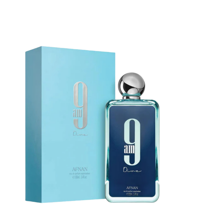 9AM Dive Eau de Parfum by Afnan for Men– 100ml  Fresh Aquatic & Citrus Perfume