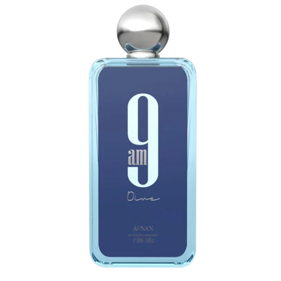 9AM Dive Eau de Parfum by Afnan for Men– 100ml  Fresh Aquatic & Citrus Perfume