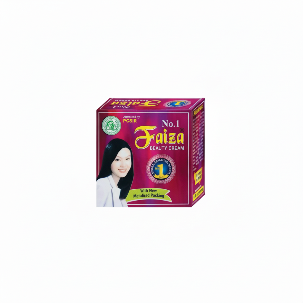 Faiza No. 1 Beauty Cream with New Metalized Packing - PCSIR Approved Formula for Nourished & Radiant Skin