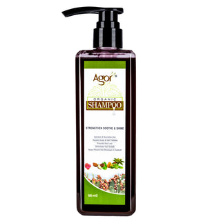 Agor Organic Strengthen Soothe & Shine Shampoo-500ml