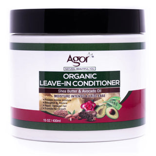 Agor Organic Leave-in-conditioner with shea butter & Avocado oil -430 ml/15 0z