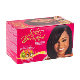 Soft & Beautiful No Lye Conditioning Relaxer Kit 8.8oz | Smooth Straight Hair