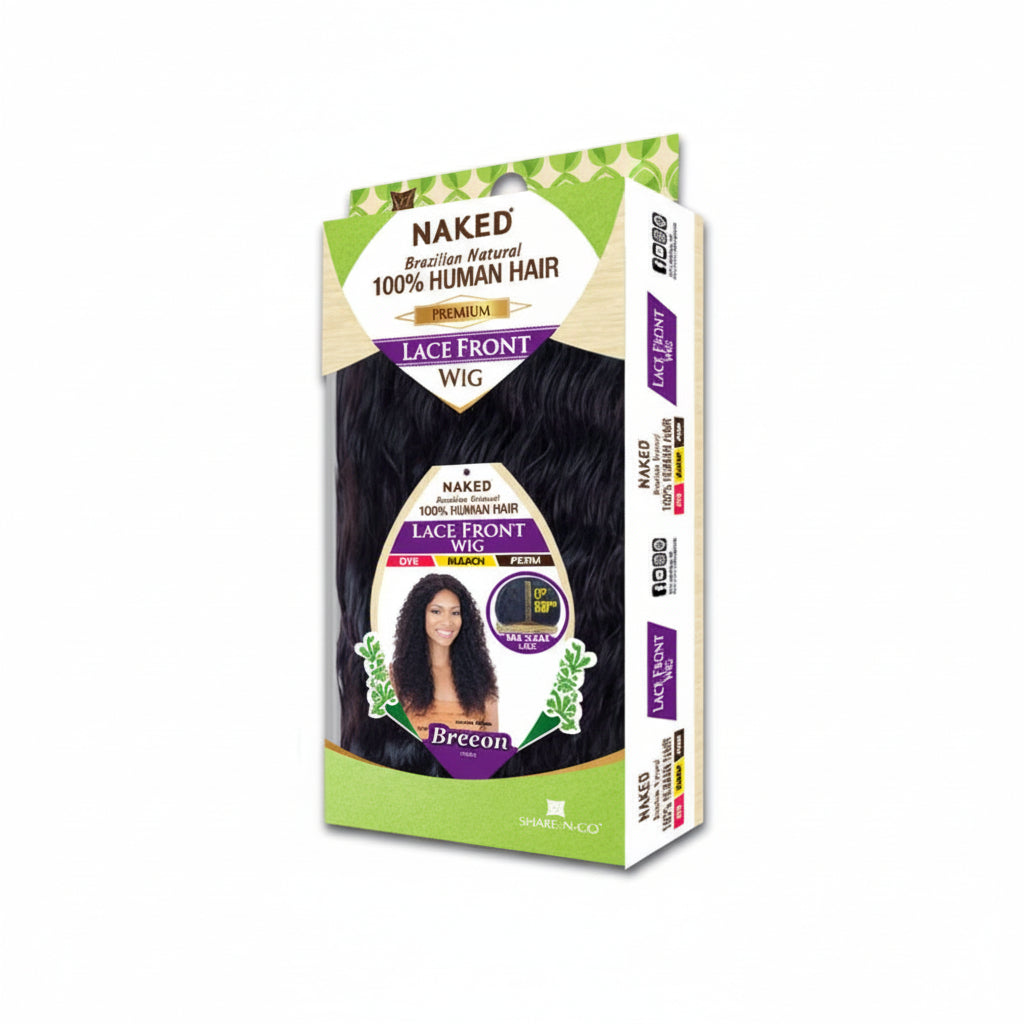 BREEON - SHAKE N GO NAKED BRAZILIAN HUMAN HAIR LACE FRONT WIG