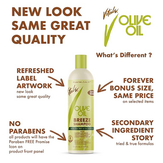 Vitale Olive Oil Edge Rite 4oz- Strong Hold Edge Control + Smooth & Shine