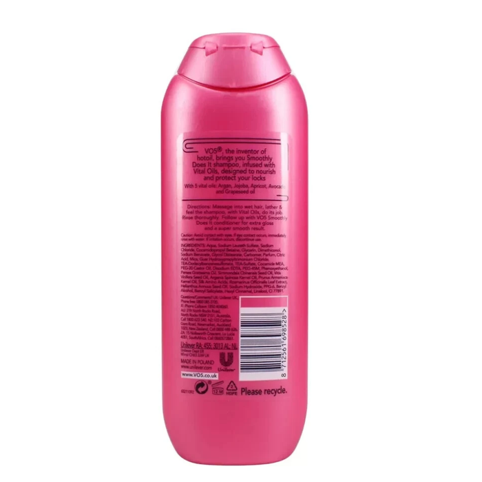 VO5 Smoothly Does It Shampoo 250ml | 5 Oils for Smooth &amp; Frizz-Free Hair