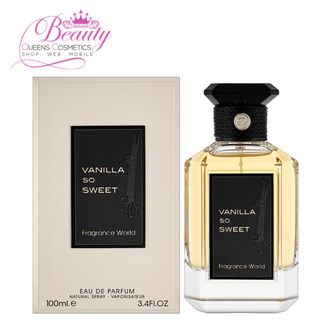 Vanilla So Sweet Eau de Parfum 100ml by Fragrance World | Unisex Oriental Vanilla