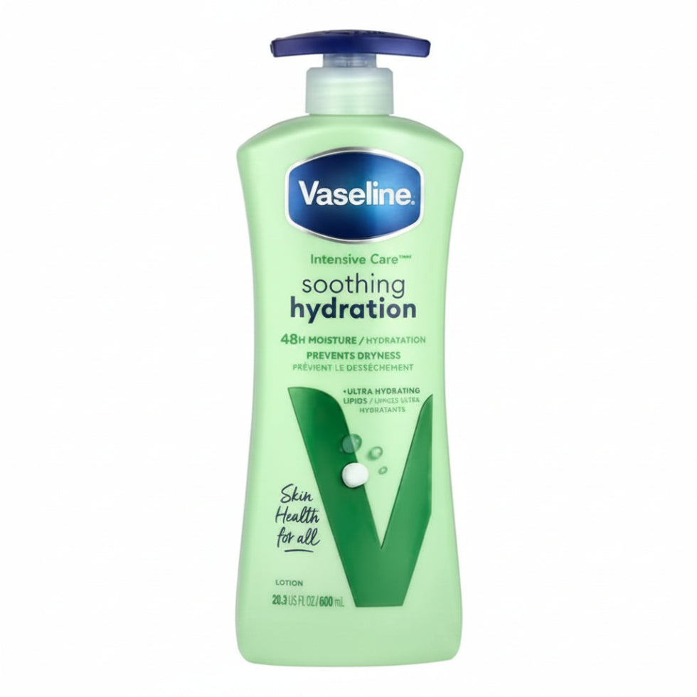 vaseline intensive care aloe soothing lotion 600ml hydrating body lotion aloe vera for soft smooth refreshed skin care routine