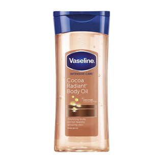 vaseline cocoa radiant body oil 200ml intensive care moisturizing oil for glowing smooth soft skin