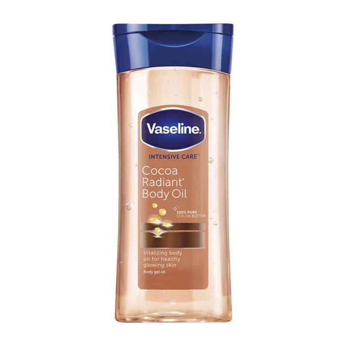 vaseline cocoa radiant body oil 200ml intensive care moisturizing oil for glowing smooth soft skin