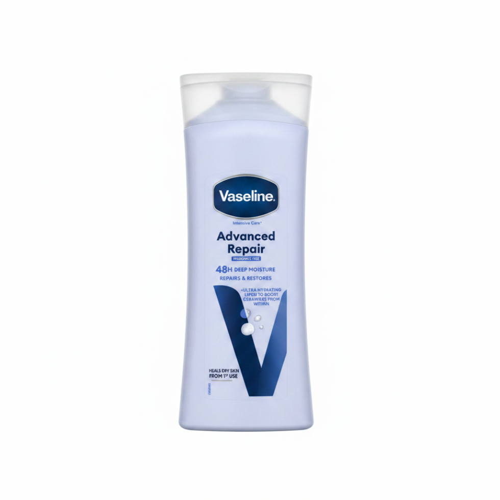 vaseline intensive care advanced repair fragrance free lotion 400ml dry skin deep hydration repair body lotion care