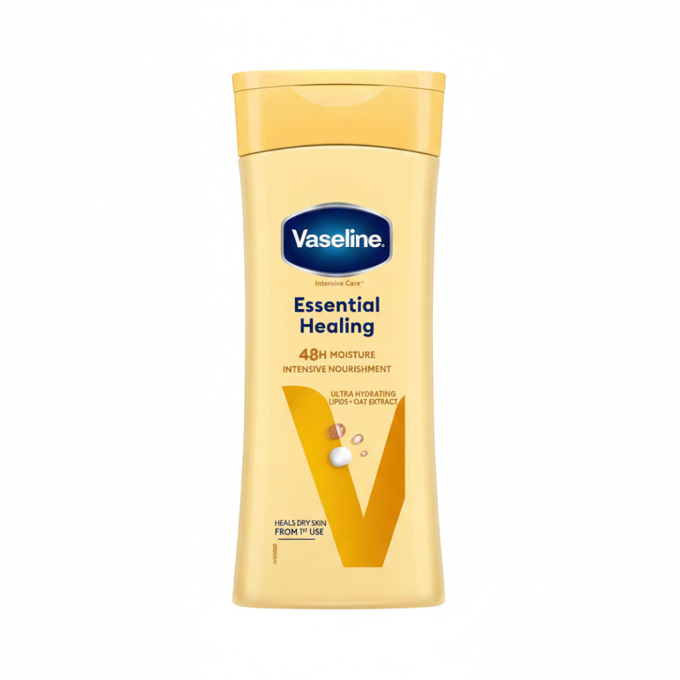 vaseline intensive care essential healing body lotion 400ml dry skin repair hydrating moisturizer smooth soft skin care