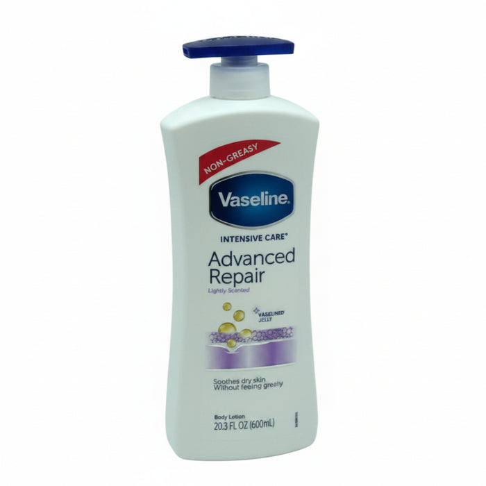 Vaseline Non Greasy Advanced Repair Body Lotion 600ml for soft smooth deeply hydrated skin