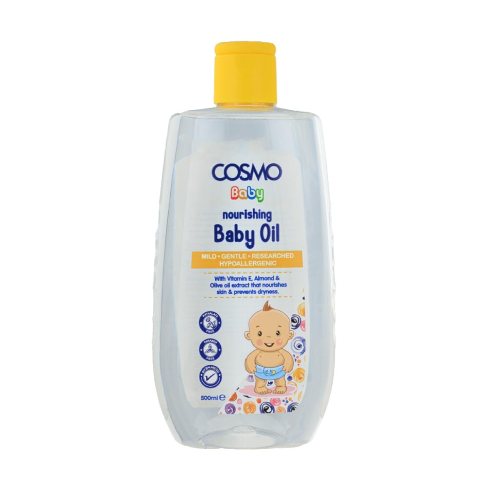 COSMO Baby Oil 500ml | Gentle Moisturizing Baby Skin Care
