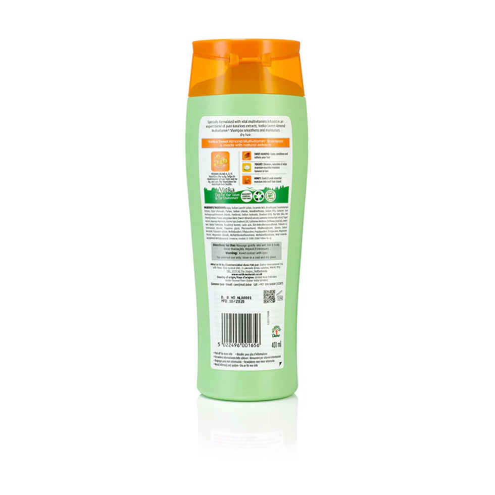 Vatika almond multivitamin shampoo for nourishing repairing soft shiny healthy hair