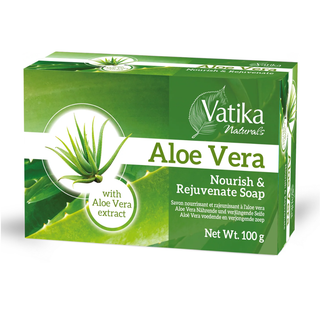 Vatika aloe vera soap for hydrating soothing soft smooth glowing refreshed skin
