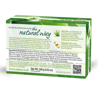 Vatika aloe vera soap for hydrating soothing soft smooth glowing refreshed skin