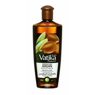 Vatika moroccan argan hair oil 200ml for deep hydration soft smooth shiny frizz free healthy hair
