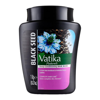 Vatika black seed hair mask 1kg for deep conditioning repair smooth shiny frizz free healthy hair